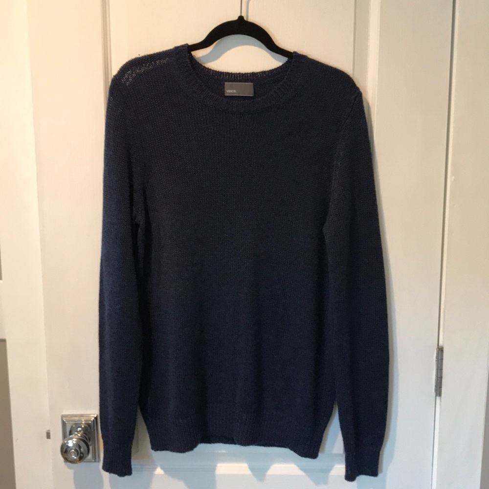 Vince. Blue/Black knit sweater